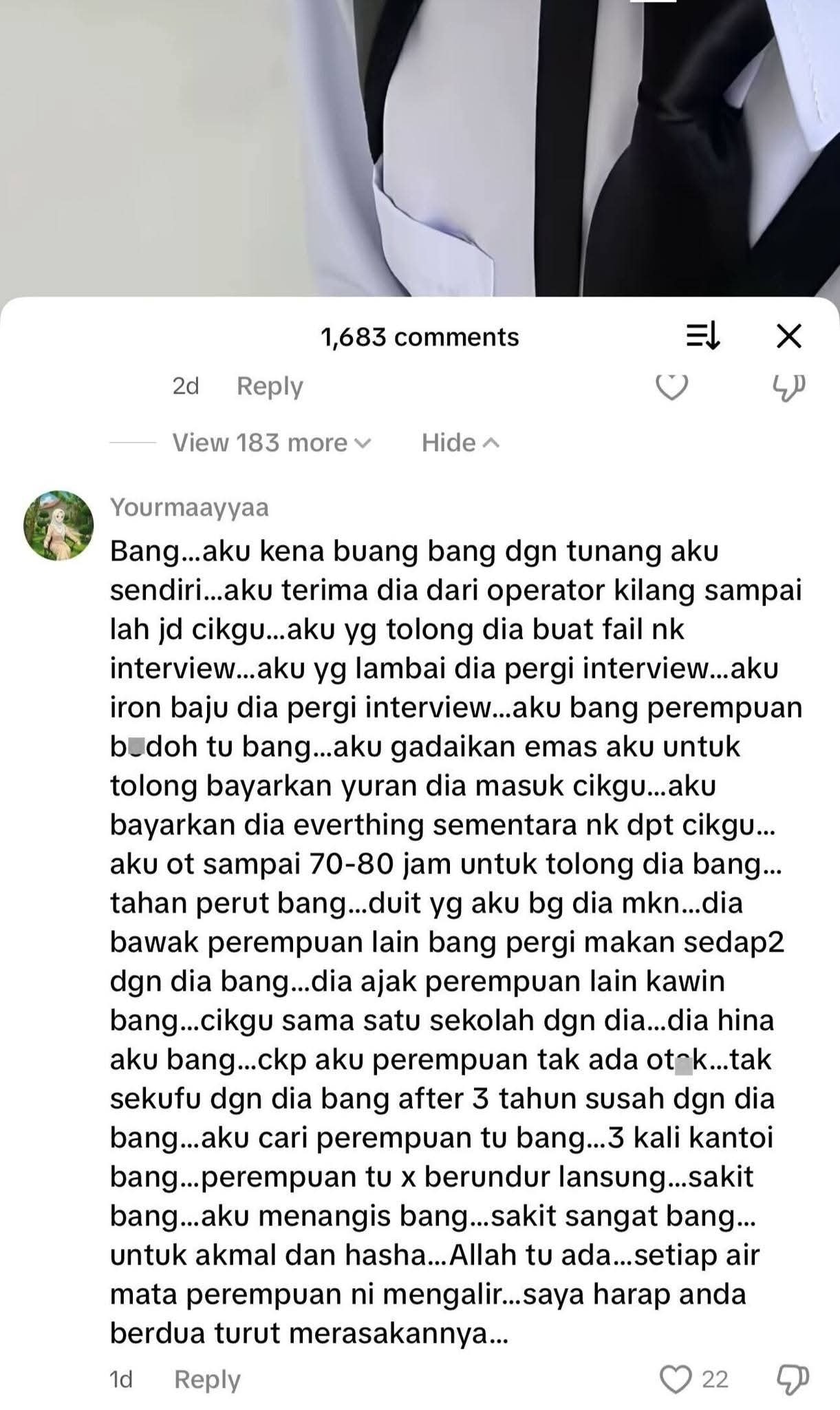 [VIDEO] Tak sangka, 3 tahun susah bersama. Bila senang, ditinggalkan sebab….